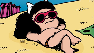 Mafalda na praia/ Quino